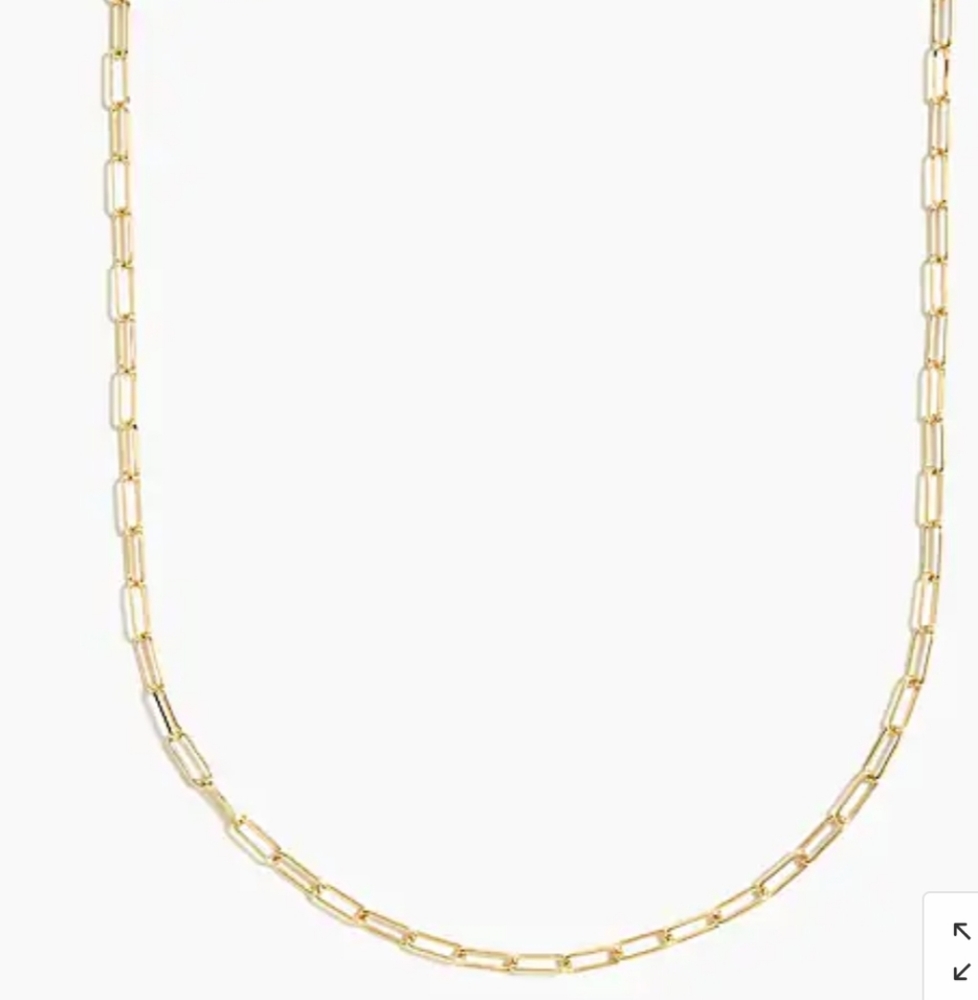 J CREW T BAR PAPER CLIP NECKLACE